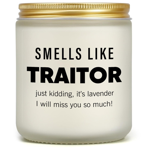 Coworker Leaving Gifts for Women Men - Farewell, Going Away, Retirement, Goodbye Gift for Coworker Female Boss Friend Work Bestie, Funny Promotion New Job Gift for Her Manager, Lavender Scented Candle Coworker Leaving Gifts for Women Men - Farewell, Going Away, Retirement, Goodbye Gift for Coworker Female Boss Friend Work Bestie, Funny Promotion New Job Gift for Her Manager, Lavender Scented Candle
