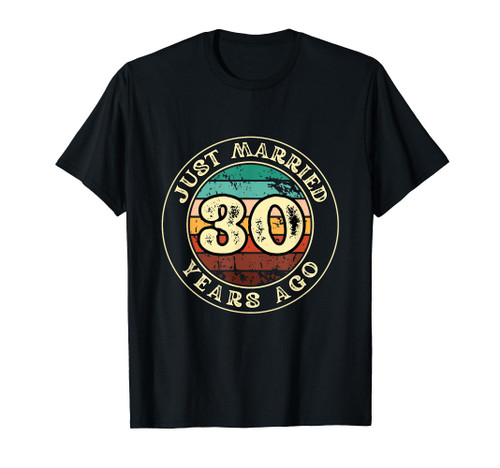 30 years of marriage for men gift 30th wedding anniversary T-Shirt