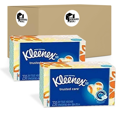 2 Kleenex Tissues Ultra Soft Facial Tissues 230 Count, Pack of 2, 460 Total