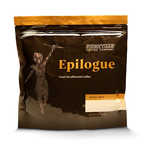 Storyville Coffee Epilogue (Decaf) | Premium Whole Bean Fresh Roasted Coffee Beans Medium Roast | 8 Ounces Storyville Coffee Epilogue (Decaf) | Premium Whole Bean Fresh Roasted Coffee Beans Medium Roast | 8 Ounces