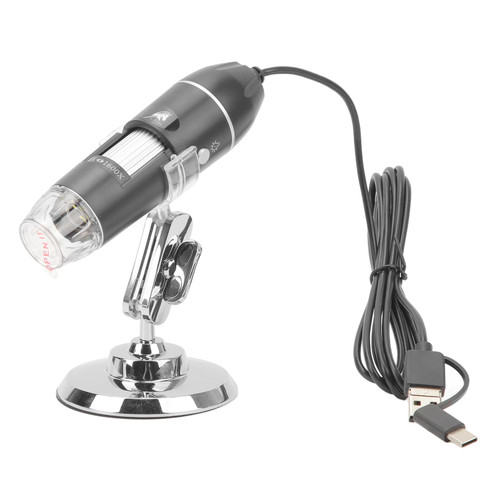 Wireless Digital Microscope, 1600X Magnification WiFi Portable Handheld Microscopes with Adjustable Stand HD USB Microscope Camera Compatible with Mobile Phones Laptops
