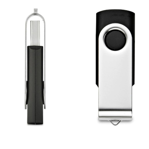 Fast High Performance Classic Swivel 8GB 5-Pack USB 2.0 Flash Drive - Thumb Drive Fastest Memory Stick (Black)