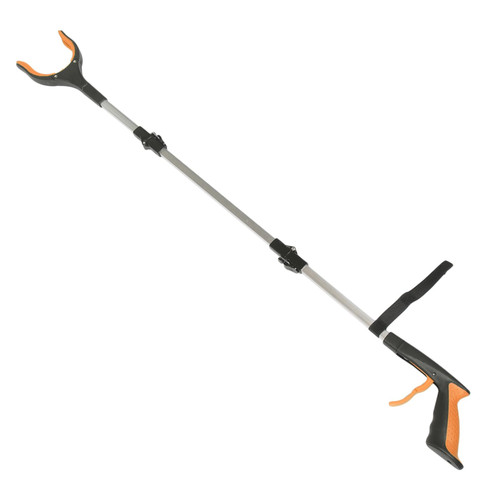 Happyyami Cleaning Supplies Tools Trash Pickup Tool Grabber Foldable Grabber for Elderly Garbage Pickup Clip Trash Picker Upper Tool Trash Clamp Collection Folder Household Aluminum Alloy