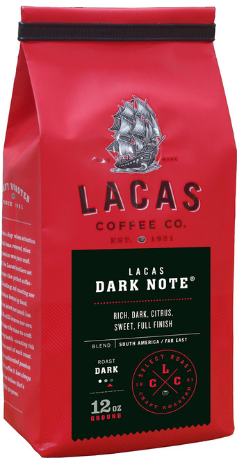 Lacas Coffee Company Lacas Dark Note Whole Bean 12 oz.