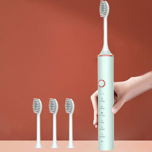 Fufafayo Electric Toothbrush, Electric Toothbrush with 4 Brush Heads Smart 6-Speed Timer, Electric Toothbrush for Adults, Travel Electric Toothbrush Rechargeable IPX7 -Newly Electric Toothbrush/u Fufafayo Electric Toothbrush, Electric Toothbrush with 4 Brush Heads Smart 6-Speed Timer, Electric Toothbrush for Adults, Travel Electric Toothbrush Rechargeable IPX7 -Newly Electric Toothbrush/u