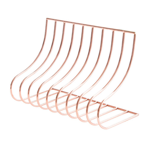 ABOOFAN S Book Stand Storage Bookshelf Vintage Book Desktop Bookcase Desktop Magazine Organizer Stand Metal Organizer Shelf Bookshelf Bookend Bookends Holder Household Office Material Iron