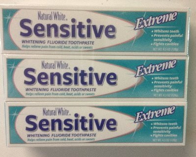 Natural White Extreme Whitening Toothpaste Sensitive (3 Pack)