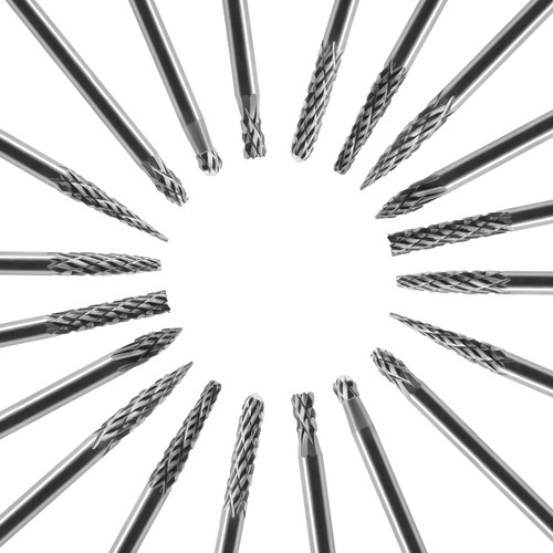Pilim Tungsten Carbide Burr Set 1/8 (3 mm) Shank, Die Grinder Bits, 20 PC Cutting Burr Bits, Carving Bits for Dremel, Double Cut Rotary Burr Set for Metall Carving, Engraving, Drilling, Polishing Pilim Tungsten Carbide Burr Set 1/8 (3 mm) Shank, Die Grinder Bits, 20 PC Cutting Burr Bits, Carving Bits for Dremel, Double Cut Rotary Burr Set for Metall Carving, Engraving, Drilling, Polishing
