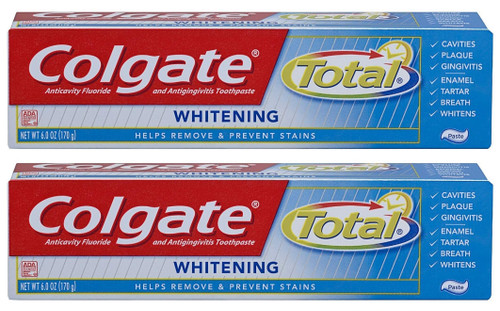 Colgate Total Toothpaste Whitening - 6 oz, Pack of 2