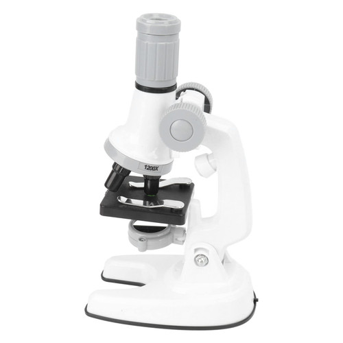 Experimental Microscope Toy Angles Clear Image Training Science Microscope Kit with Collector for Kids for Science Class (White)