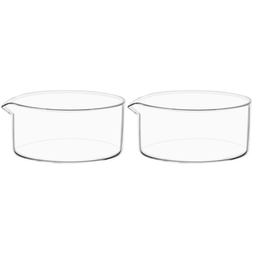 CIYODO 2pcs Glass Crystallization Dish Labs Evaporating Basin Petri Dish Glass Laboratory Tool Glass Crystallizing Dish Glass Evaporation Dish Laboratory Crystallization Dish Beaker Cell
