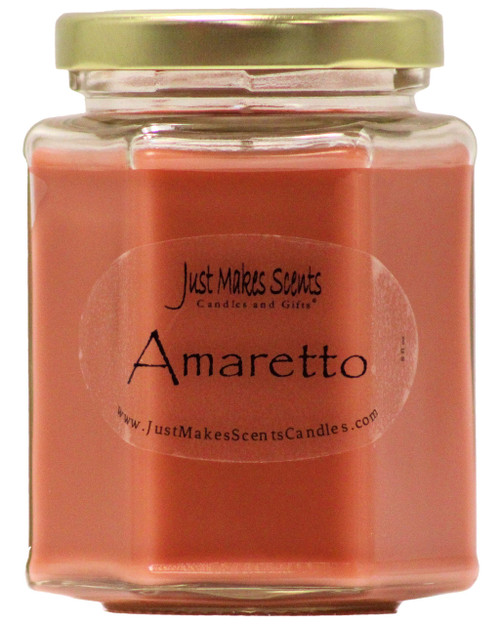 Amaretto Scented Blended Soy Candle by Just Makes Scents Amaretto Scented Blended Soy Candle by Just Makes Scents