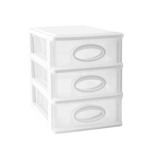 TEHAUX 1pc Box Stationery Storage Cabinet Desk Drawer Cabinet Drawer Storage Drawers Desktop Storage Bins Office Drawer Home Storage Holder White Plastic Cosmetic Organizer Student