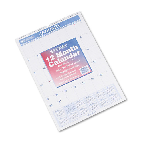 AAGPM228 - At-a-Glance Recycled Monthly Wall Calendar