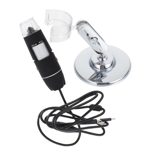 Hemobllo Electron Microscope Hand held Magnifying Mirror Handheld Magnifying Mirror Electronic Microscope High-Definition Detecting Microscope Digital Microscope Number Alloy