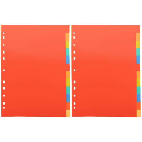 Ciieeo 6 Sets a4 Index Divider Binder Divider Pages Page Markers Binder Separator with tabs Notepad dividers insertable dividers Office Notepad Index Dividers PVC Multicolor Card