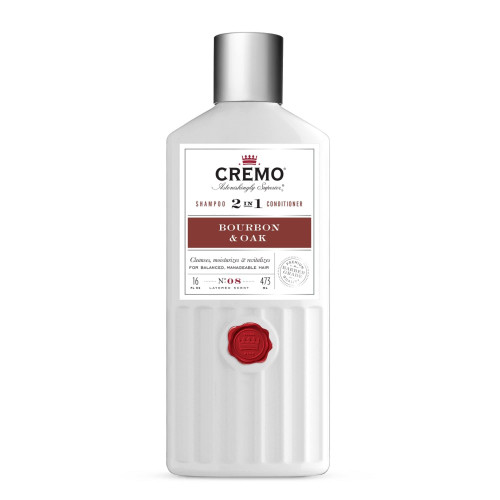 Cremo, Bourbon & Oak 2in1 Shampoo, 16 Fl Oz Cremo, Bourbon & Oak 2in1 Shampoo, 16 Fl Oz