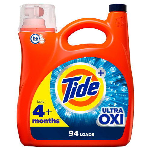 Tide Ultra Oxi Liquid Laundry Detergent 94 loads 146 fl oz HE Compatible