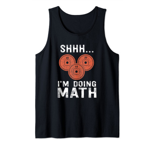 Math Lover Gym Weightlifting Funny Quote Workout Exercise Tank Top