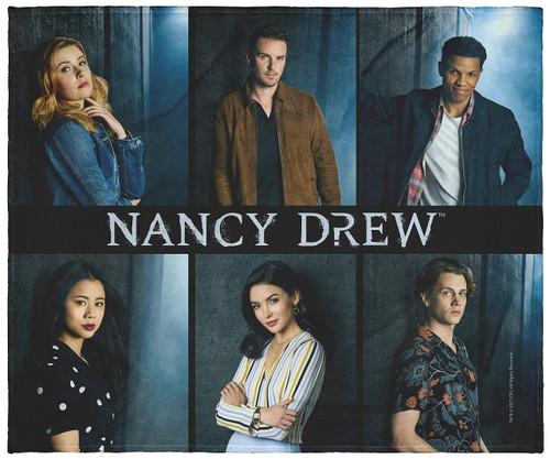 INTIMO Nancy Drew Character Panel Silk Touch Plush Fleece Throw Blanket Wall Scroll