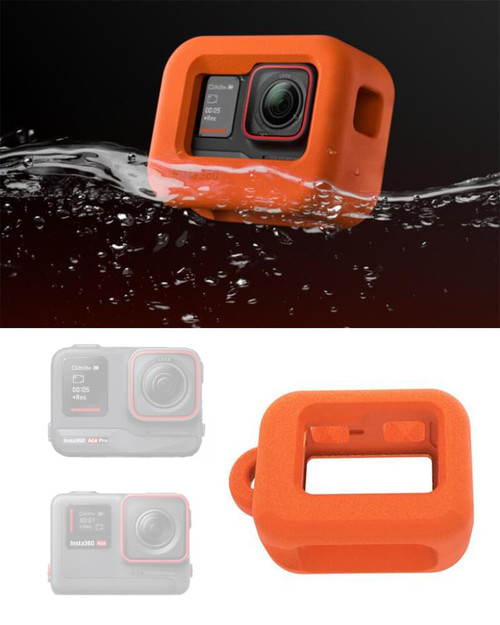 CoyKtonty Orange Floaty Case for Insta360 Ace Pro/Insta360 Ace Camera,Diving Floating Protective Cover for Insta360 Ace Pro/Insta360 Ace