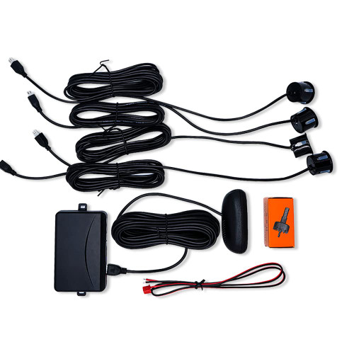 WSDMAVIS 1Pcs Car Reverse Backup Radar System Alert Alarm Kit with 4 Parking Sensors LCD Display