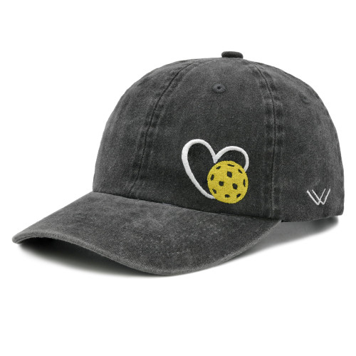 Waldeal Pickleball Hat, Funny Pickleball Gifts, Adjustable Embroidered Heart Pickle Ball Baseball Cap for Men Women Black Waldeal Pickleball Hat, Funny Pickleball Gifts, Adjustable Embroidered Heart Pickle Ball Baseball Cap for Men Women Black