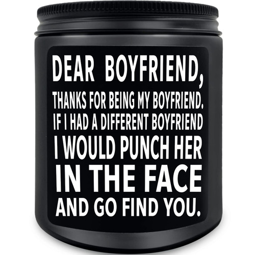 Valentine's Day Gifts for Boyfriend-Romantic, I Love You Gifts for Him-Boyfriend Gifts-Valentine's Day,Anniversary Birthday Gifts for Boyfriend-GFTYIO Lavender Scented Candles
