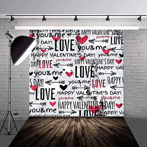 DLERGT 5x7ft Seamless Valentine's Day Theme Thin Vinyl Customized Photography Backdrop Background Studio Prop 1-312