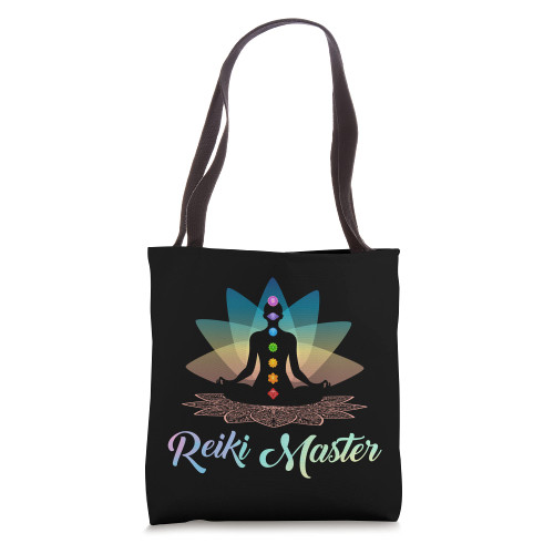 Spiritual Reiki Master Chakra Energy Yoga Meditation Tote Bag