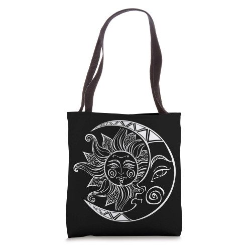 Space Stars Constellation Retro Sun Moon Cool Cosmic Gifts Tote Bag