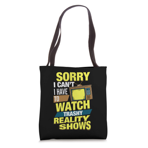 Reality Show Lover Gift for Trashy TV Fan Tote Bag