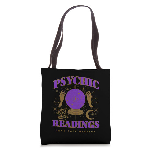 Psychic Readings Fortune Teller Tarot Reader Crystal Ball Tote Bag