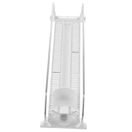 PRETYZOOM Drink Pusher Beverage Shelf Glide Drink Propeller Drinks Bottle Can Organizers Beverage Dispenser Beverage Pusher Refrigerator Slide Out Drink Shelves Automatic Handle Abs White
