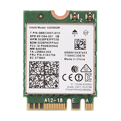 Mugast WiFi Card, Professional 2 in 1 Bluetooth 4.2 WiFi WLAN Card, Mini NGFF / M2 Wireless WiFi Card Adapter for PC/Laptop, 2.4G/ 5G Dual-Band Wireless Technology, 867Mbps Transmission Rate