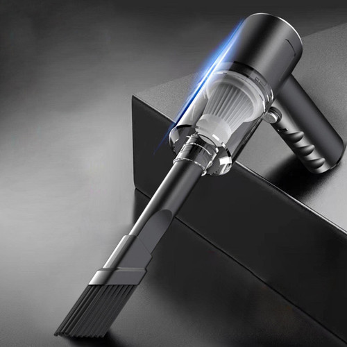 MIANHT Car Vacuum Cleaner, Cordless Handheld Vacuum with 6000Pa Powerful Suction Wireless Mini Portable Car Vacuum Rechargeable Vacuum for Car Travel Home and Office (Black Vacuum)