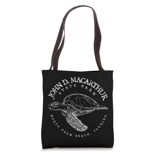 John D. MacArthur Beach Park Florida Scuba Diving Turtle Tote Bag