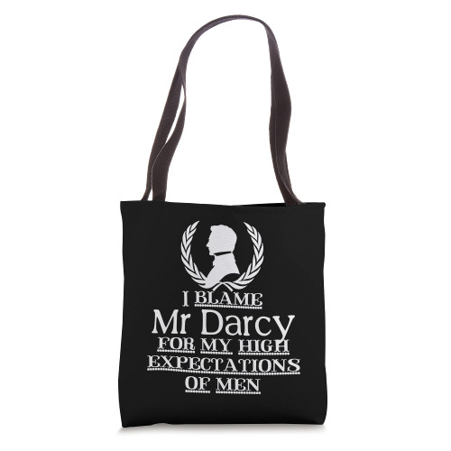 Jane Austen Mr. Darcy Quotes Pride & Prejudice Book Club Tote Bag Jane Austen Mr. Darcy Quotes Pride & Prejudice Book Club Tote Bag
