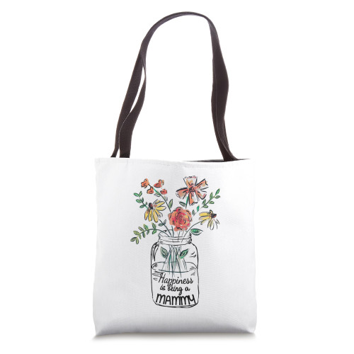Happiness is Being a Mammy Floral Tote Bag