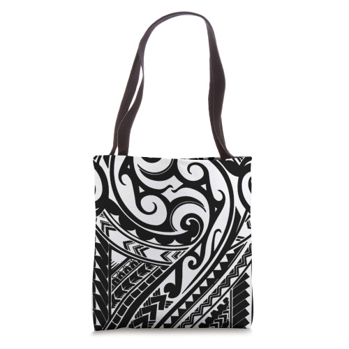 Cute Polynesian Tattoo Hawaiian Tribal Samoan Cool Pattern Tote Bag
