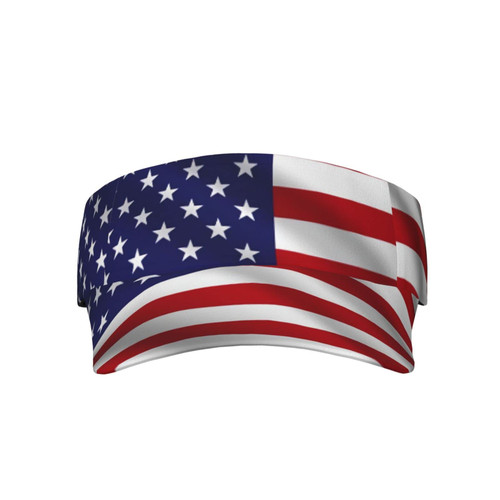Cute American Flag Hats Men Women Sports Sun Visor Hats Cute Flag Print Sun Protection Cap Hat