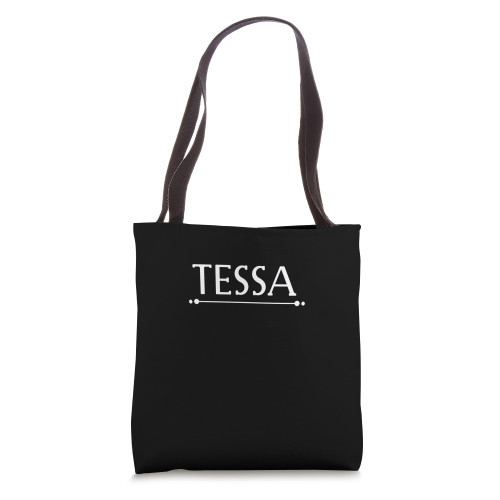Classic Personalized Name Tag Tessa Tote Bag