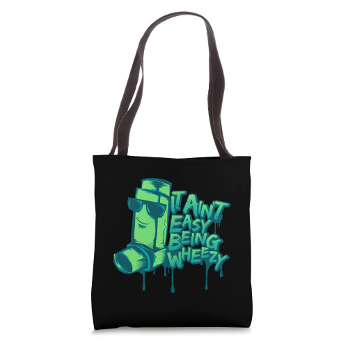 Asthma Attack Inhaler Wheezy Breathing Asthmatic Tote Bag