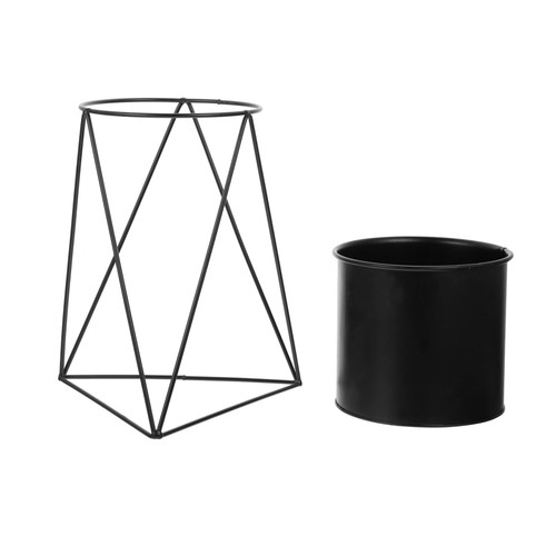MERRYHAPY 1pc Wrought Iron Wrought Iron House Plants Large Planters Plants Outdoor Planter Pots for Indoor Plants Outdoor Plant Stand Modern Planter with Stand Flowerpot Storage Rack Simple