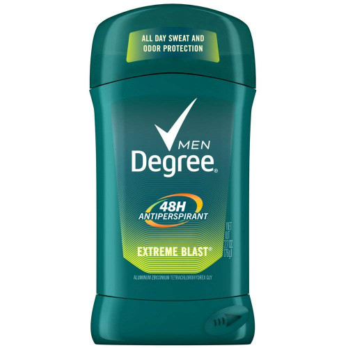 Degree Men Anti-Perspirant Deodorant Invisible Stick, Extreme Blast 2.70 oz ( Pack of 6)