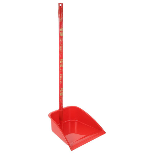 VILLCASE Dust Pans with Long Handle, Plastic Upright Dustpan Cleaning Shovel Stand Up Dustpans Handled Garbage Shovel for Lobby Garage Home and Yard