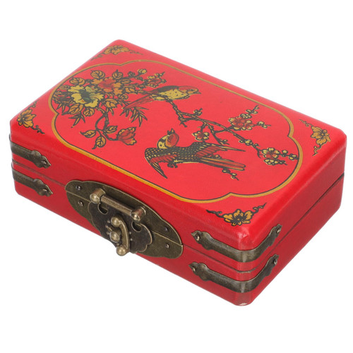 VOSAREA Box sundries storage case jewelry organizer treasure chest memento vintage decor wood trim storage cases for jewelry wooden jewelry holder bracelet Gift necklace jewelry rack VOSAREA Box sundries storage case jewelry organizer treasure chest memento vintage decor wood trim storage cases for jewelry wooden jewelry holder bracelet Gift necklace jewelry rack