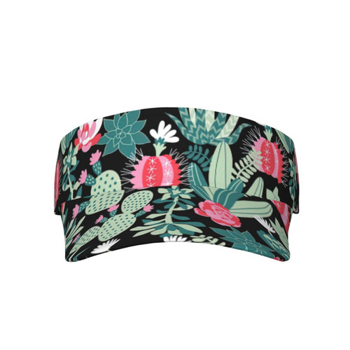 Cactus Sport Sun Visor Hats Adjustable Empty Top Baseball Cap Cotton Ball Caps for Women and Men