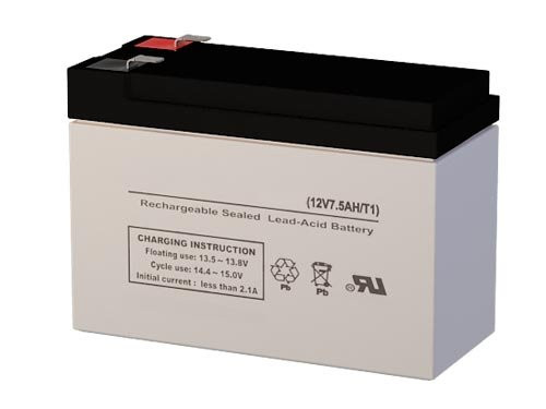 LP12-7.5 12 Volt 7 AmpH SLA Replacement Battery with F1 Terminal