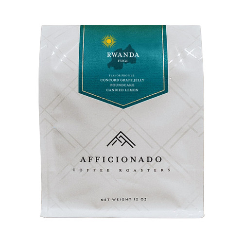 Afficionado Coffee Roasters - Rwanda Fugi | 12oz Whole Bean Coffee | Medium Roast | Single Origin